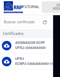 Lista de Certificados. Lista de Certificados.