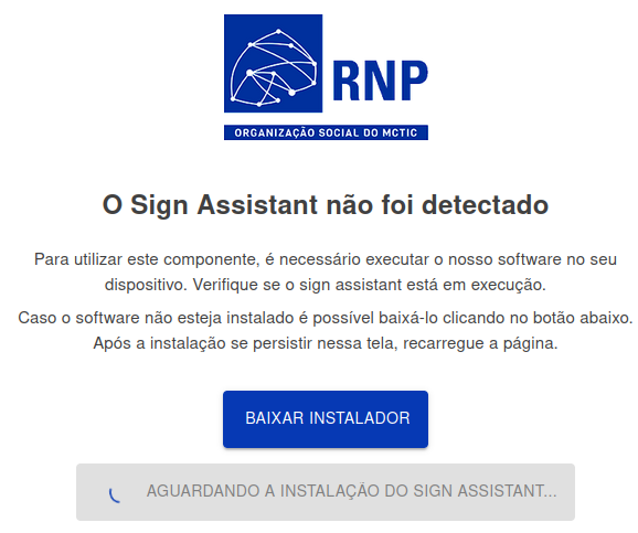 Instalação do SignAssistant.